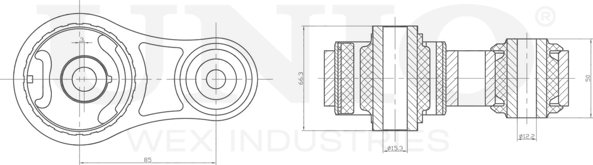 Опора двигателя (Unio). Артикул RMP-15080