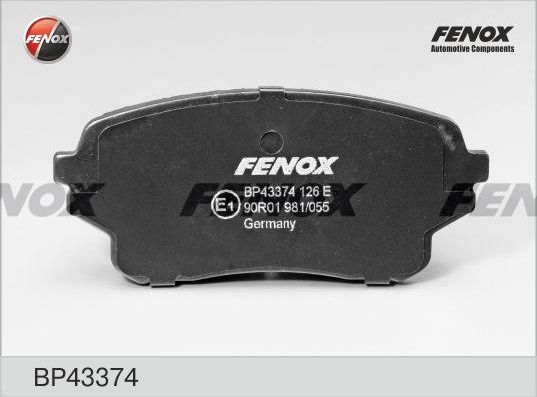 Тормозные колодки Fenox. Артикул BP43374