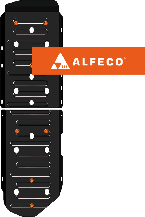 Защита Alfeco для топливного бака (2 части) Tank 500 4WD 2023-2026. Артикул ALF.66.05