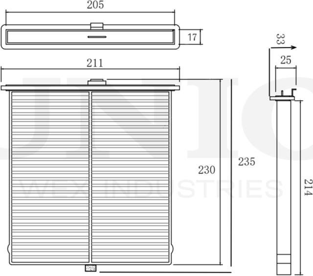 Фильтр салона (Unio). Артикул FLT-40132P