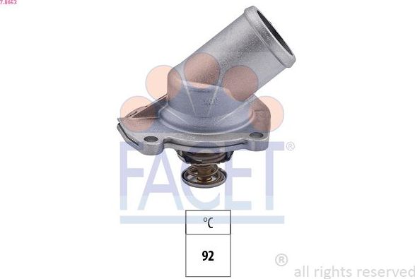 Термостат Facet Made in Italy - OE Equivalent. Артикул 7.8653