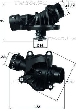 Термостат Mahle Behr для BMW 7 IV (E65/E66) 2002-2008. Артикул TI 234 88