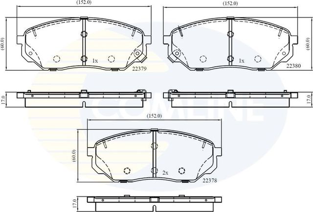 Тормозные колодки Comline Comline. Артикул CBP32353