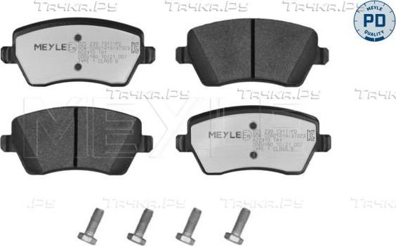 Тормозные колодки Meyle PD передние для Renault Clio III 2005-2014. Артикул 025 239 7317/PD