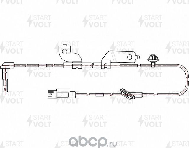 Датчик ABS StartVOLT передний левый для Peugeot 4007 2007-2013. Артикул VS-ABS 1101