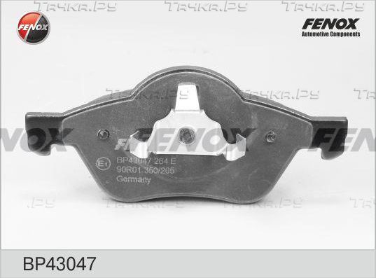 Тормозные колодки Fenox передние для Renault Wind 2010-2013. Артикул BP43047