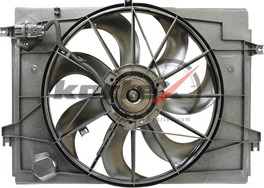 Вентилятор радиатора с кожухом (Kortex). Артикул KFD052