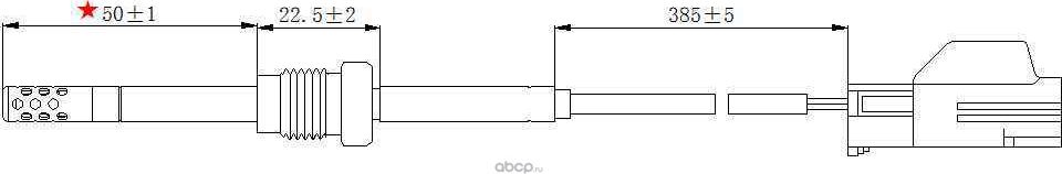 Датчик температуры выхлопных газов VOLVO V70 II (2000-2007) VOLVO S60 I (2000-2010) VOLVO XC70 (1997 (Magtechnic). Артикул mag0099og