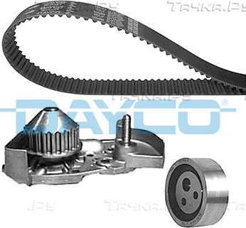 Помпа (водяной насос) с комплектом ремня ГРМ Dayco для Renault Clio II 1998-2013. Артикул KTBWP2590