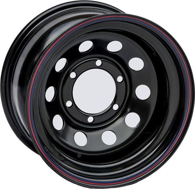 Колёсный диск OFF-ROAD Wheels стальной черный 6x139,7 8xR15 d110 ET-19 для SsangYong Musso 1993-2006. Артикул 1580-63910BL-19