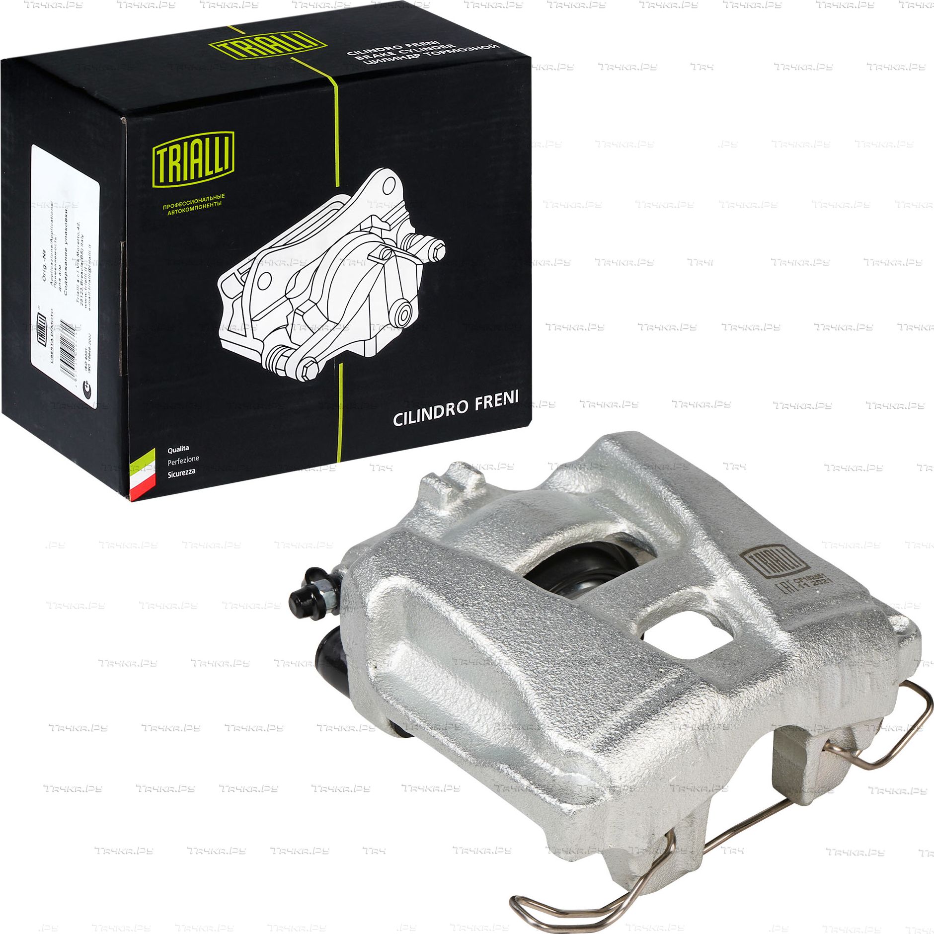 Тормозной суппорт Trialli передний левый для Audi A4 IV (B8) 2007-2015. Артикул CF 182561