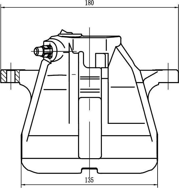 Тормозной суппорт Trialli передний левый для Audi 80 V (B4) 1991-1996. Артикул CF 205301