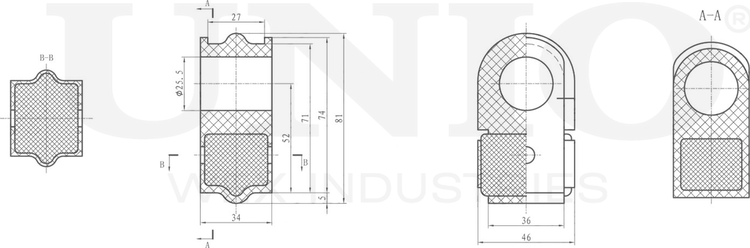 Втулка стабилизатора (Unio). Артикул RMP-10219