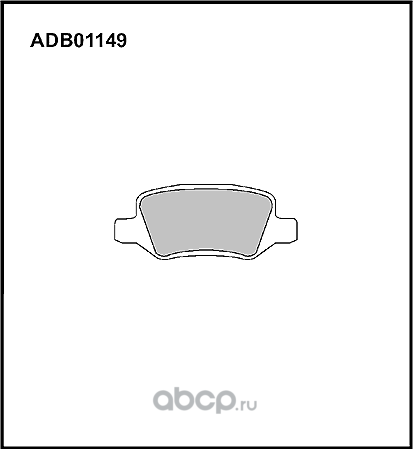 Колодки тормозные (Allied Nippon). Артикул ADB01149
