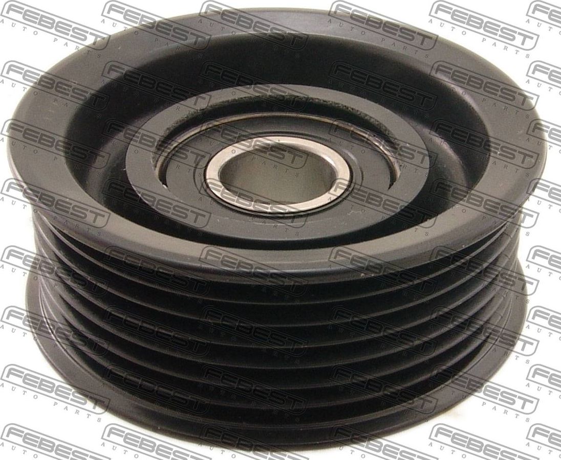 Натяжной ролик (натяжитель) приводного поликлинового ремня Febest. Артикул 0387-CU2