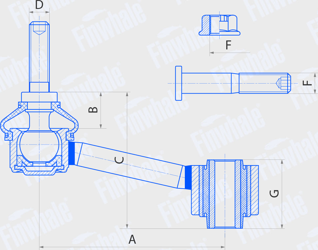 Стойка (тяга) стабилизатора Finwhale. Артикул SL633