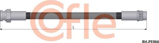 Тормозной шланг Cofle задний для Citroen DS4 2011-2015. Артикул 92.BH.PE066