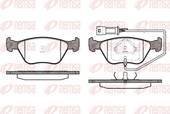 Тормозные колодки Remsa передние для Ford Scorpio I 1991-1994. Артикул 0437.02