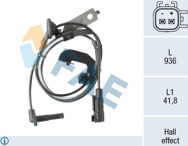 Датчик ABS FAE. Артикул 78649