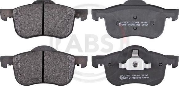 Тормозные колодки ABS передние для Volvo S80 I 1998-2008. Артикул 37097