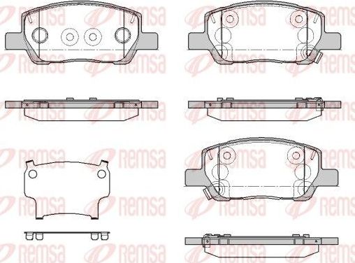 Тормозные колодки Remsa передние для Hyundai i10 III 2020-2026. Артикул 1974.02