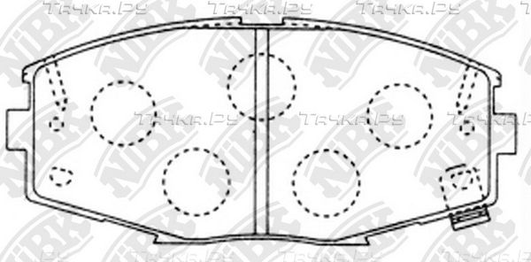 Тормозные колодки NiBK. Артикул PN1141