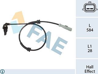 Датчик ABS FAE. Артикул 78442
