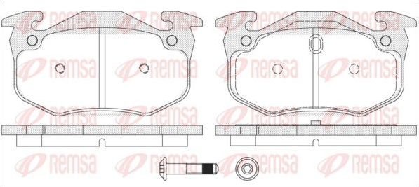 Тормозные колодки Remsa. Артикул 0144.70