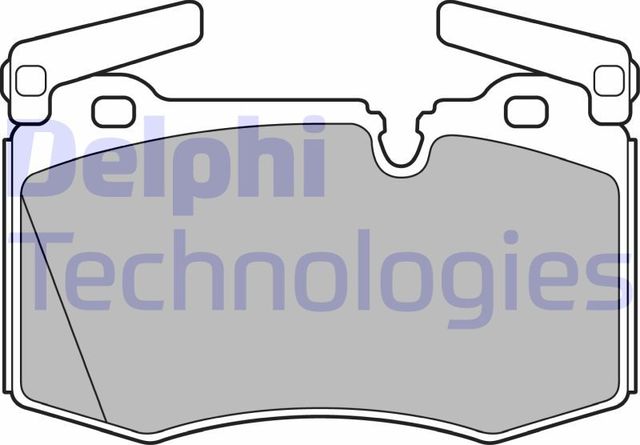 Тормозные колодки Delphi (Low-Metallic) передние для MINI Hatch I ((R50, R53) 2006-2006. Артикул LP2235