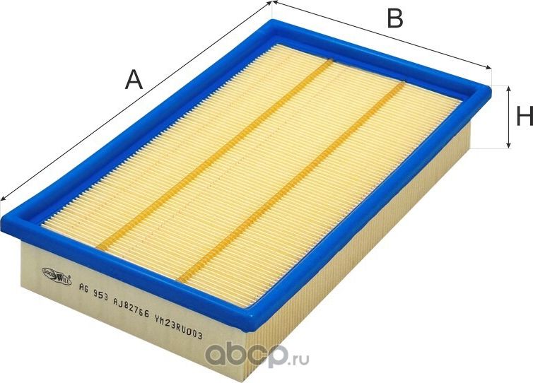 Фильтр воздушный JAGUAR S-TYPE 2.5-4.2/2.7D (Goodwill). Артикул AG 953