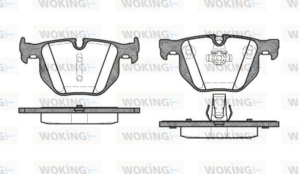 Тормозные колодки Woking. Артикул P2813.60