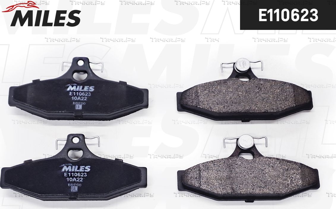 Тормозные колодки Miles (Semi-Metallic) задние для Daewoo Korando 1999-2001. Артикул E110623