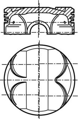 Поршень Mahle. Артикул 081 PI 00101 002