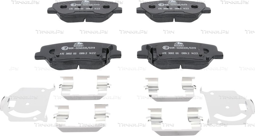 Тормозные колодки ATE передние для Hyundai Genesis II 2014-2016. Артикул 13.0460-5661.2