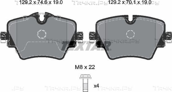 Тормозные колодки Textar Q+. Артикул 2561705