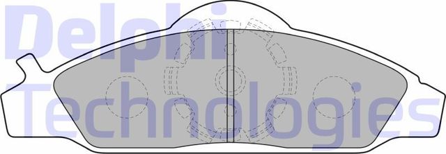 Тормозные колодки Delphi (Low-Metallic). Артикул LP1145