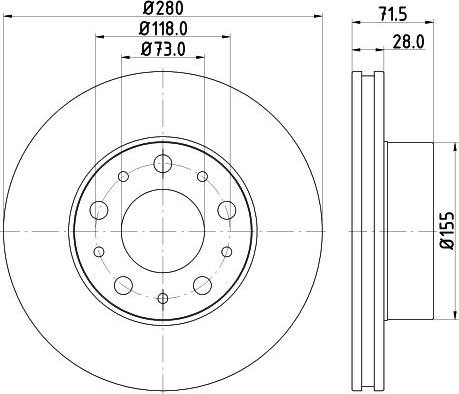 Радиатор масляный (маслоохладитель) для гидроусилителя руля Hella BEHR HELLA SERVICE *** PREMIUM LINE *** для Audi Q7 I (4L) 2006-2015. Артикул 8MO 376 726-281