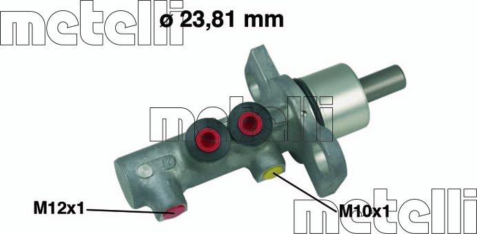 Тормозной цилиндр главный Metelli (Чугун). Артикул 05-0491