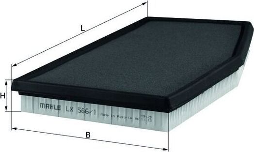 Воздушный фильтр Mahle-Knecht. Артикул LX 566/1