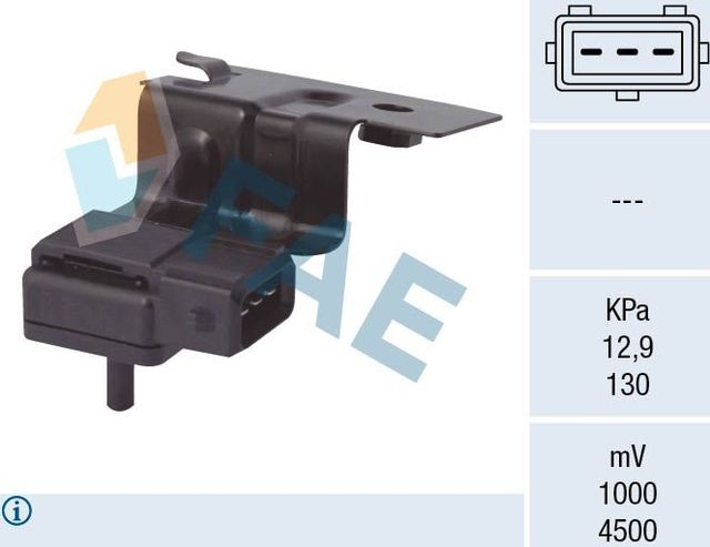 Датчик абсолютного давления (ДАД, MAP) FAE для Volvo V70 II 2001-2007. Артикул 15085