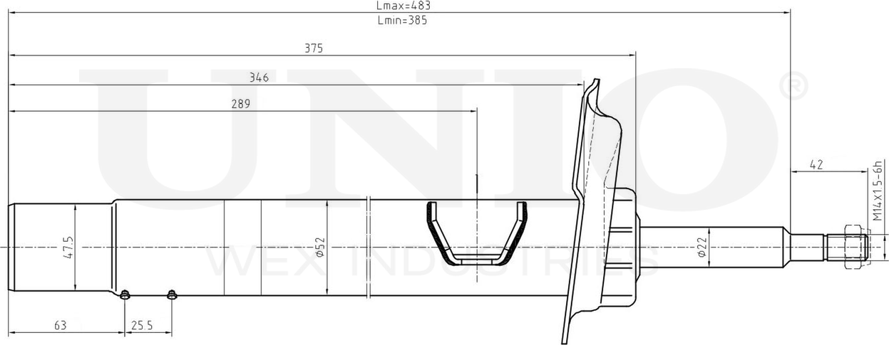 Амортизатор подвески (Unio). Артикул SAB-10092