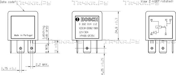 Реле Bosch. Артикул 0 332 014 112