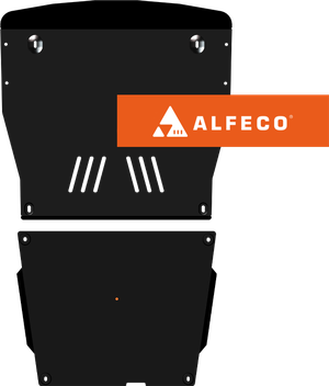 Защита Alfeco для картера и КПП (2 части) Audi A8 D2 1999-2002. Артикул ALF.30.36