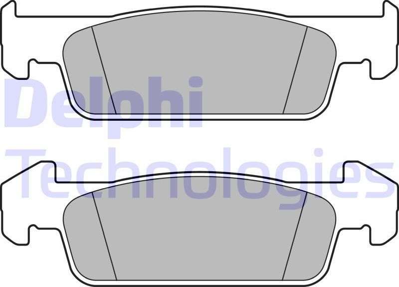 Тормозные колодки Delphi (Low-Metallic). Артикул LP2663