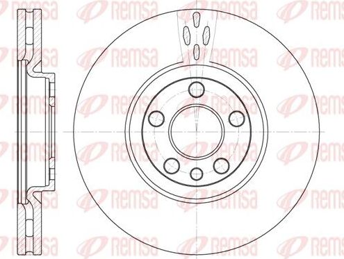 Тормозной диск Remsa. Артикул 6658.10