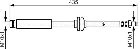 Тормозной шланг Bosch. Артикул 1 987 476 182