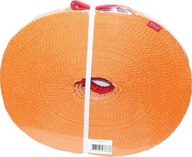 Удлинитель лебедочного троса (стропа) Tplus 10 т 20 м (ширина 50 мм). Артикул T002354