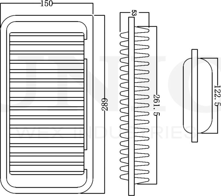 Фильтр воздушный (Unio). Артикул FLT-10141
