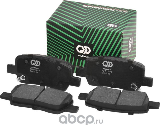 Колодки тормозные дисковые задние (Pilenga). Артикул FDP3478