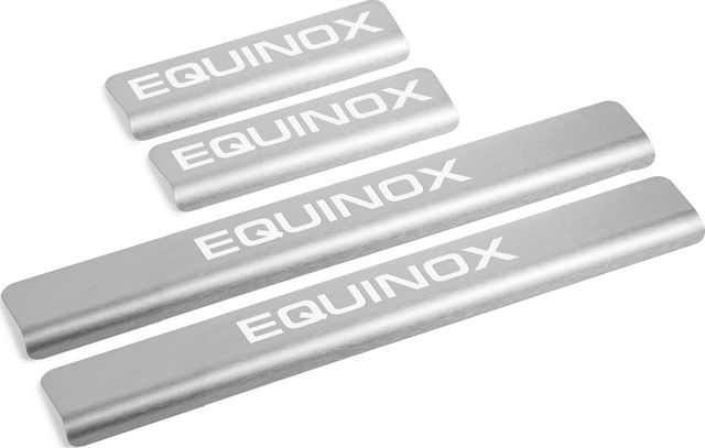 Накладки AutoMax на пороги для Chevrolet Equinox III поколение 2017-2026. Артикул AMCHEQU01